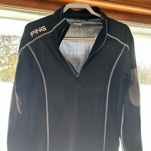 Ping Black and White Performance Pullover